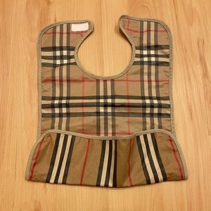 Burberry Coated Vintage Check and Icon Stripe Bib